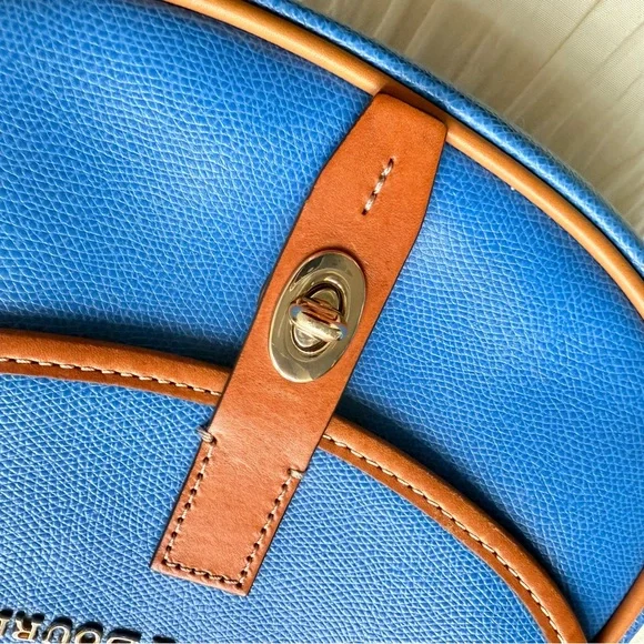 Dooney & Bourke Blue Crossbody Leather Bag - Picture 5 of 6